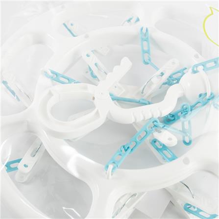 ROUND HANGER PLASTIC 12 CLIPS PLIM
