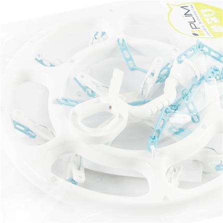 ROUND HANGER PLASTIC 12 CLIPS PLIM