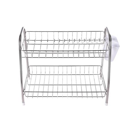 2-TIER STAINLESS STEEL FREESTANDING DISH DRAINER EKONO S