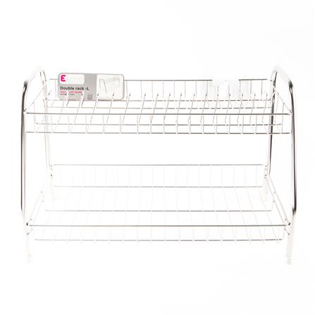 2-TIER STAINLESS DISH DRAINER RACK EKONO L