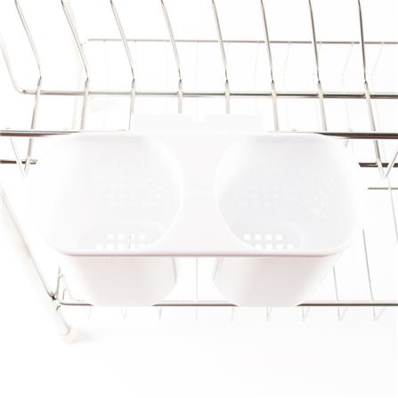 2-TIER STAINLESS DISH DRAINER RACK EKONO L