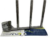 WALL RACK STAINLESS FOLDABLE 3 BARS 80cm PLIM