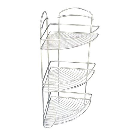 CORNER RACK CHROME 3TIERS CW12076