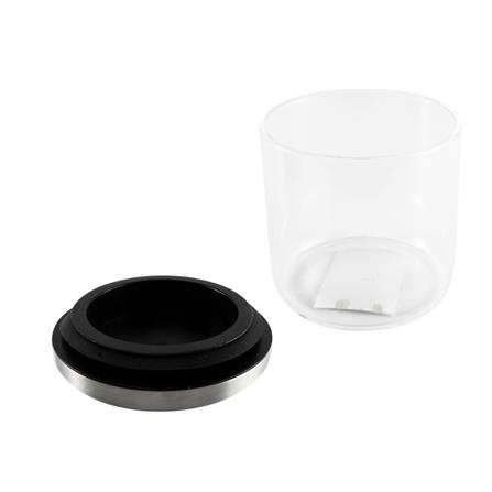 ROUND GLASS CANISTER WITH PULL LID S 0.45L