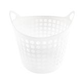 ROUND LAUNDRY BASKET PIONEER 86100014 WHITE