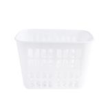 2-COMPARTMENT SQUARE--SHAPED KITCHEN UTENSIL HOLDER JCJ 1190 WHITE