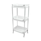 KEYWAY PLASTIC SHELF AP373 W39.6XD25.4XH83.2 CM WHITE