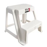 PLASTIC STEP STOOL MATALL 2-STEP WHITE