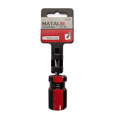 MATALL STEEL SCREWDRIVER SC38X6SH 1/5" BLACK-RED