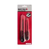 PLASTIC RETRACTABLE UTILITY KNIFE MATALL 2PC/SET
