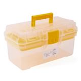 HOMEPRO HUALEI TOOL BOX PLASTIC WITH TRAY CLEAR 12INCH W30.5XD17XH14.5 CM