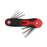 FOLDING BALL END HEX KEY WRENCH SET MATALL 8-KEY