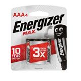 MAX AAA 1.5V ALKALINE BATTERY 4 PIECES E92BP4M ENERGIZER