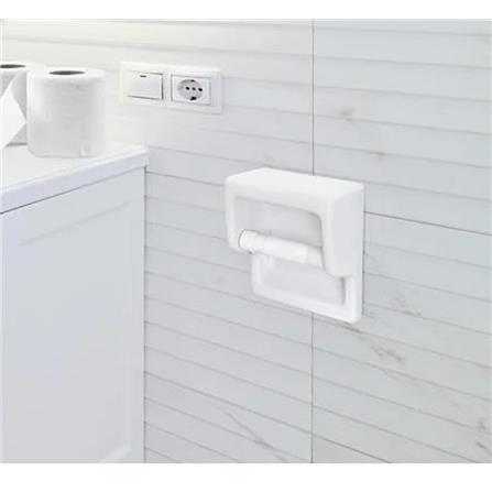 BATH TIME TOILET ROLL HOLDER SPINDLE 1466BT WHITE (H7XW23XD2.30 CM)