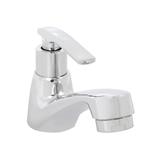MOYA SINGLE BASIN FAUCET PN-8101 WHITE CHROME PLATED BRASS
