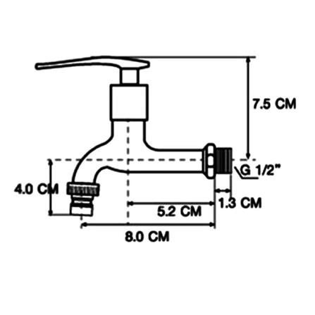 MOYA SHANK FAUCET PN-8103