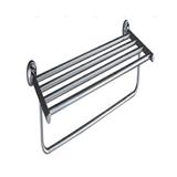 RASLAND SHELVING UNIT WITH TOWEL RAIL RD T0012 STAINLESS STEEL