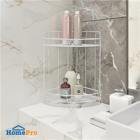 MOYA BATHROOM RACK SHELE 2TIER 7132E WHITE