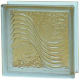 GLASSBLOCK 19X19X9.5 SEA WAVE WHITE CLEAR
