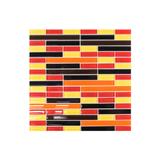 GLASS MOSAIC TILE 30x30CM TARA RETRO RED