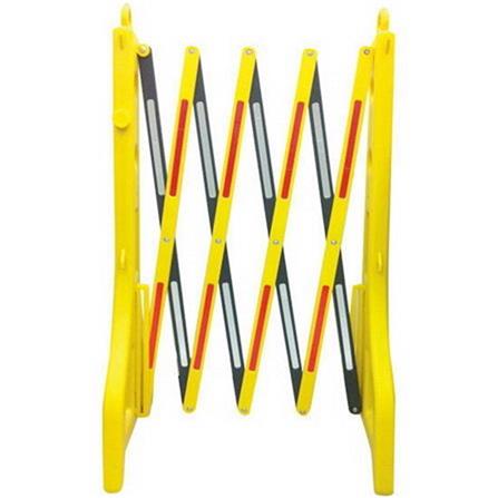 RIGHT POLYETHYLENE EXPANDABLE BARRICASE YELLOW WITH REFLECTIVE