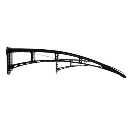FIXED POLYCARBONATE AWNING SUNSHIELD 100X150CM CLEAR