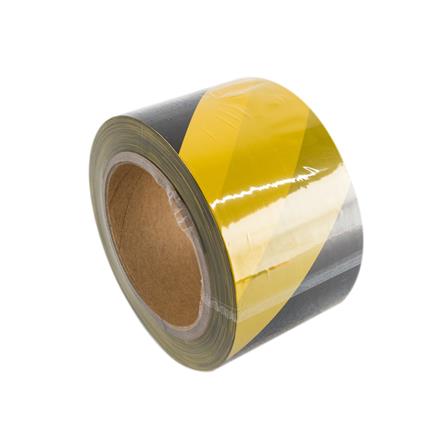 BARRIER TAPE RIGHT 100M YELLOW/BLACK