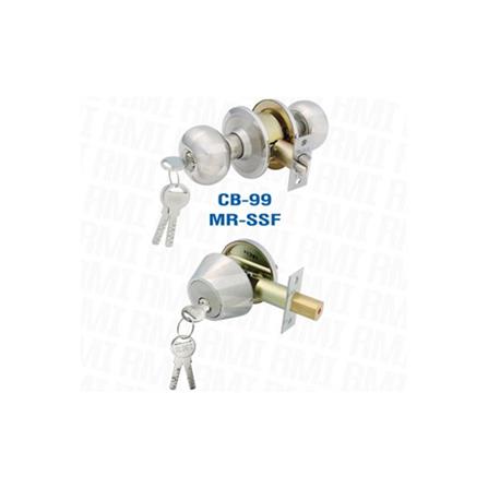 RMI KNOB+DEADBOLT CB99MR-SILVER