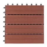 WPC FLOOR DECKING SPRING STRAIGHT SLATE 30X30CM