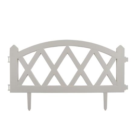 PLASTIC FENCE SPRING HT-806 W60XH26CM WHITE 4PCS