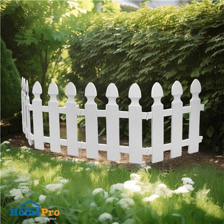 PLASTIC FENCE SPRING HT-702 WHITE W50XH55CM WHITE 4PCS