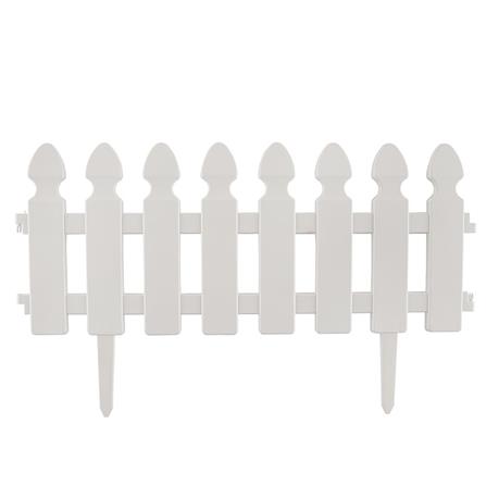 PLASTIC FENCE SPRING HT-704 W50XH21CM WHITE 4PCS