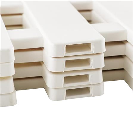 PLASTIC FENCE SPRING HT-704 W50XH21CM WHITE 4PCS