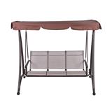 HOMEPRO SPRING SWING 3 SEATS TEXTILENE FOR OUTDOOR & GARDEN BROWN