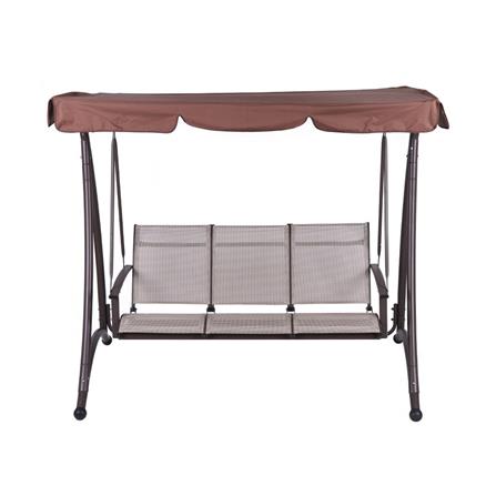 HOMEPRO SPRING SWING 3 SEATS TEXTILENE FOR OUTDOOR & GARDEN BROWN