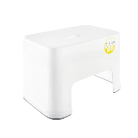 RECTANGULAR STEP STOOL PLIM 19.5X31X20.4CM WHITE