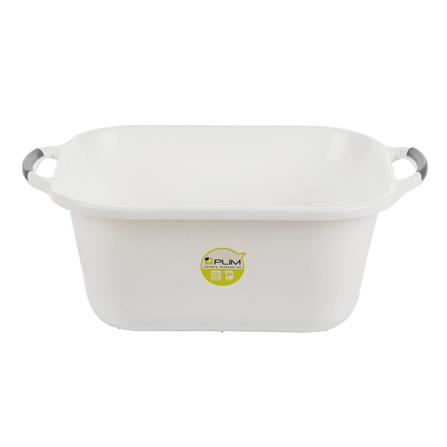 SQUARE BASIN PLIM 48X37cm WHITE