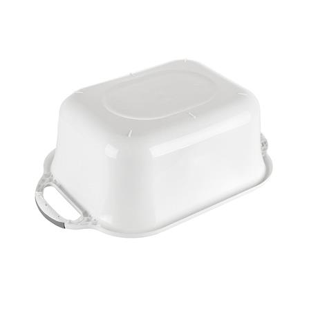 SQUARE BASIN  29X36cm PLIM WHITE