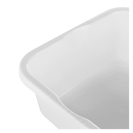 SQUARE BASIN PLIM 29cm WHITE