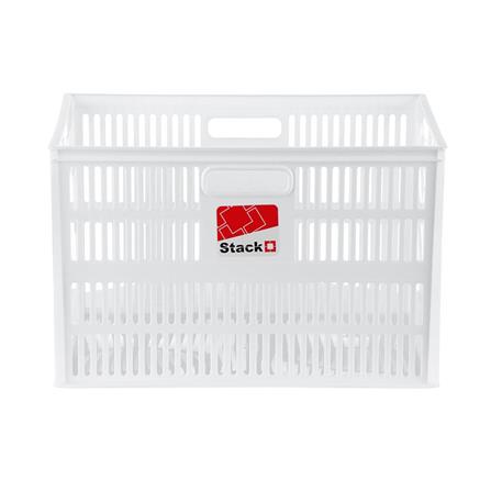STACKABLE STORAGE BOX STACKO DT-38 L 39X28X25CM WHITE