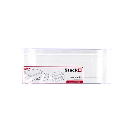 SHOE BOX STACKO 885RS 21.5X30.5X11.7CM CLEAR