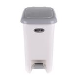 RECTANGULAR PEDAL BIN JCJ 2145 15L WHITE/GREY