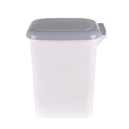 RECTANGULAR PEDAL BIN JCJ 2145 15L WHITE/GREY