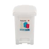 SQUARE PEDAL BIN JCJ 2142 5L WHITE