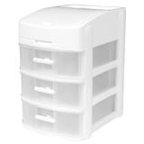 HOMEPRO APISITH DRAWER 3 TIER PLASTIC W15.8XD20XH23.2 CM WHITE