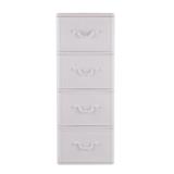 HOMEPRO APISITH DRAWER 4 TIER RATTAN W40XD50XH104 CM WHITE