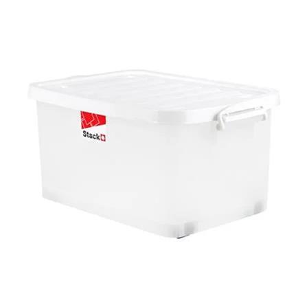 STORAGE BOX WITH WHEELS STACKO 2000 42L WHITE