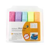 MULTIPURPOSE MICROFIBER CLEANING CLOTH ACCO 30x40cm 5 PCS MULTICOLOR