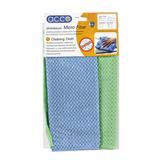 MULTIPURPOSE MICROFIBER CLEANING CLOTH ACCO 30x30cm 2 PCS BLUE/GREEN