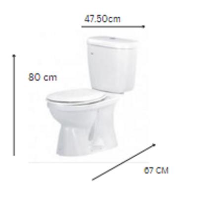 INNO 2P TOILET MICA WC 1009S/LC5002 3/6L WHITE H80XW47.50XD67 CM